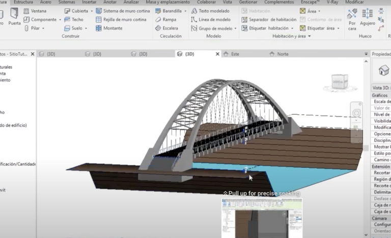 Puente Colgante en Revit